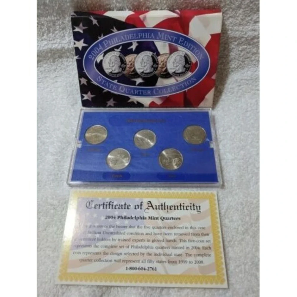2004 Philadelphia Mint Edition State Quarter Collection Brilliant Uncirculated‎